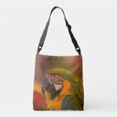 Colorful Parrot Crossbody Tas (Achterkant)