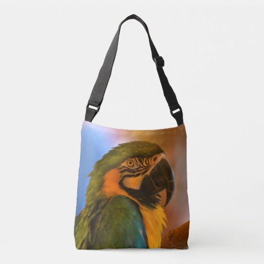 Colorful Parrot Crossbody Tas (Voorkant)