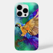 Colorful Parrot iPhone Case (Achterkant)