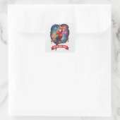 Colorful Parrot New Year Sticker (Tas)