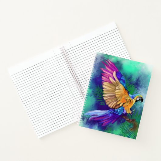 Colorful Parrot Notitieboek (Binnen)