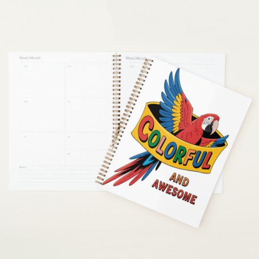 Colorful Parrot Planner (Display)