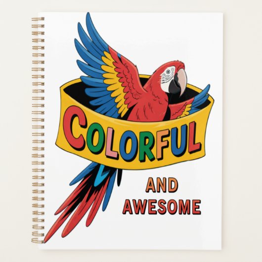 Colorful Parrot Planner (Voorkant)