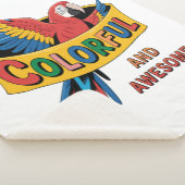 Colorful Parrot Sherpa Deken (3/4)