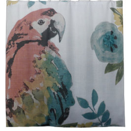 Colorful Parrot Shower Curtain Douchegordijn