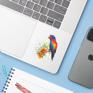 Colorful Parrot Sticker