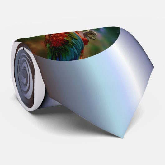 Colorful Parrot Stropdas (Opgerold)