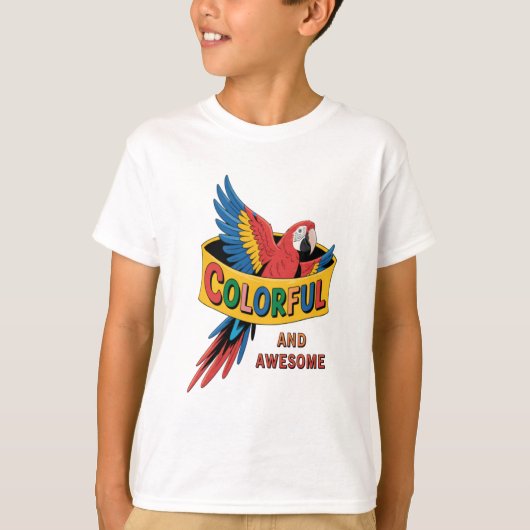 Colorful Parrot T-shirt (Voorkant)