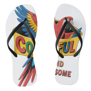 Colorful Parrot Teenslippers