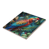 Colorful Parrot Tegeltje (Zijkant)