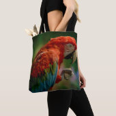 Colorful Parrot Tote Bag (Dichtbij)