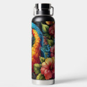 Colorful Parrot Waterfles (Achterkant)
