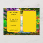 Colorful Parrots Child Birthday Briefkaart (Achterkant)