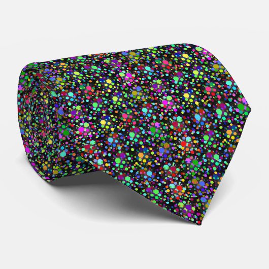 Colorful Party Confetti Stropdas (Opgerold)