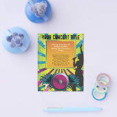 Colorful Party Flyer, zanger met scharnierende lui Flyer (Enkel)