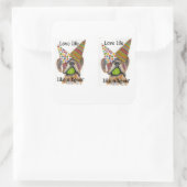 colorful party love life like a boxer Sticker (Tas)