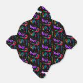 Colorful Party Masks Celebration Collage Black Bedankdoosjes (Uitgevouwen)