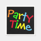 Colorful Party Time Servetten (Voorkant)