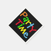 Colorful Party Time Servetten (Hoek)