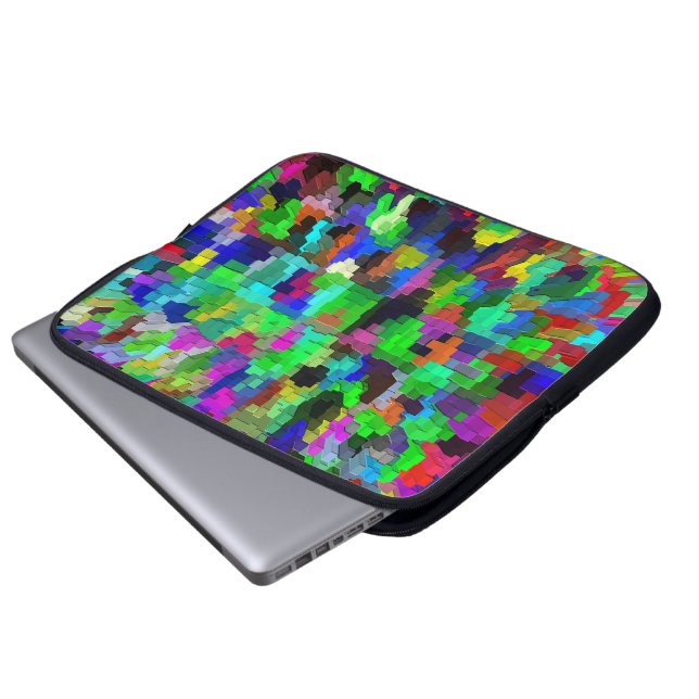 Colorful Partyin'..... Laptop Sleeve (Voorkant onderkant)