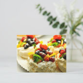 Colorful Passion Fruit Pavlova Briefkaart (Staand voorkant)