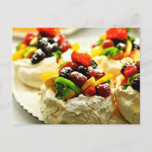 Colorful Passion Fruit Pavlova Briefkaart (Voorkant)
