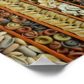 Colorful Pasta Foto Poster (Hoek)