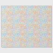 Colorful Pastel Boho Mod Geometric Abstract Cadeaupapier (Vlak)