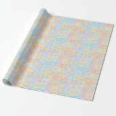 Colorful Pastel Boho Mod Geometric Abstract Cadeaupapier (Uitgerold)