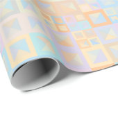 Colorful Pastel Boho Mod Geometric Abstract Cadeaupapier (Rol Hoek)