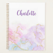 Colorful pastel cloud glitter fairy planner (Voorkant)