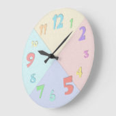 Colorful Pastel Construction Paper Grote Klok (Hoek)