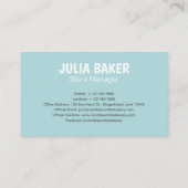 Colorful Pastel Cupcake Sprinkles Bakery Visitekaartje (Achterkant)