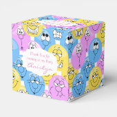 Colorful Pastel 😀 Emoji Design Bedankdoosjes (Achterkant)