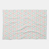 Colorful Pastel Floral Seamless Pattern Theedoek (Horizontaal)