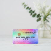 Colorful Pastel-Folie | KredietKaart Visitekaartje (Staand voorkant)