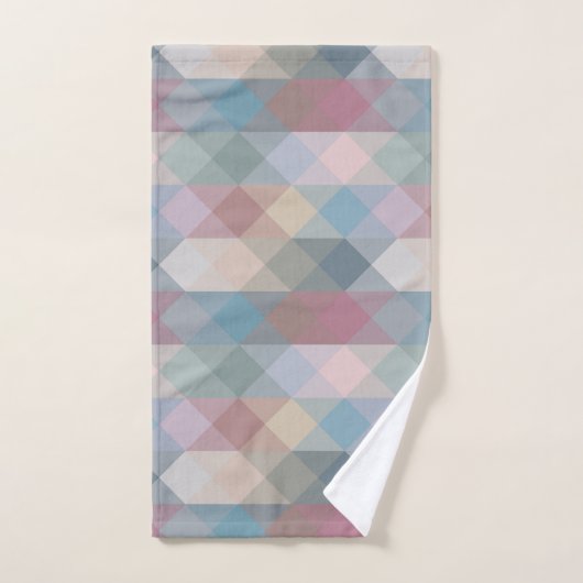colorful pastel geometric bad handdoek (Handdoek)