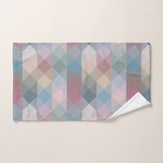 colorful pastel geometric bad handdoek (Handdoek)
