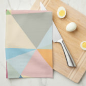 Colorful Pastel Geometric Modern Pattern Theedoek (Quarter Fold)