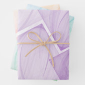 Colorful Pastel Geometric Square Decoupage Inpakpapier Vel (In situ)