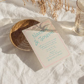 Colorful Pastel Hand Written All In One Wedding   Kaart