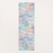 Colorful Pastel Holographic Marble Swirls Yogamat (Achterkant)