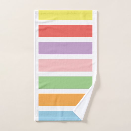 Colorful Pastel Hues Bad Handdoek (Handdoek)