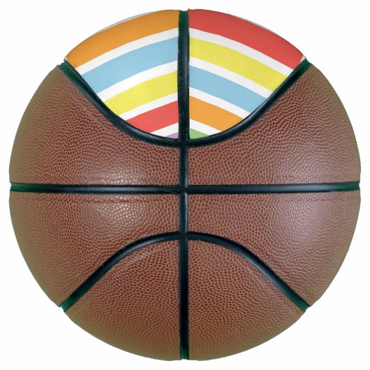 Colorful Pastel Hues Basketbal (Rechts)