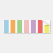 Colorful Pastel Hues Bumpersticker (Voorkant)