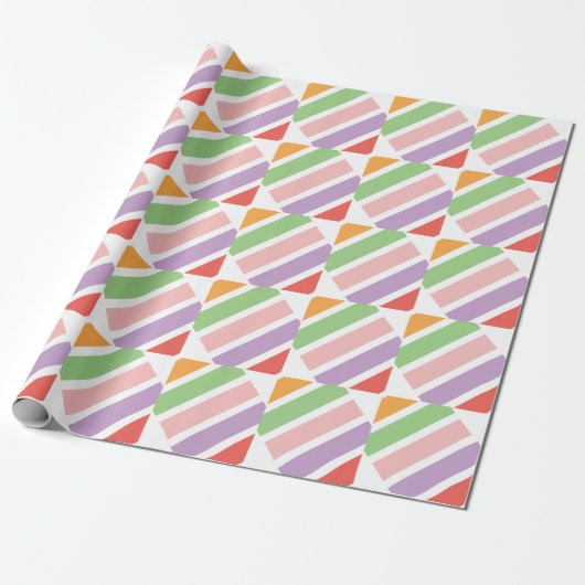 Colorful Pastel Hues Cadeaupapier (Uitgerold)