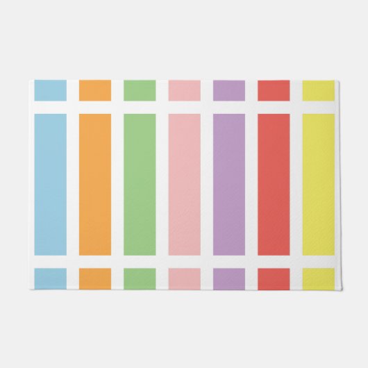 Colorful Pastel Hues Deurmat (Voorkant)