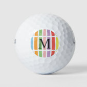 Colorful Pastel Hues Golfballen (Voorkant)