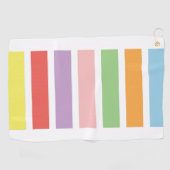 Colorful Pastel Hues Golfhanddoek (Horizontaal)