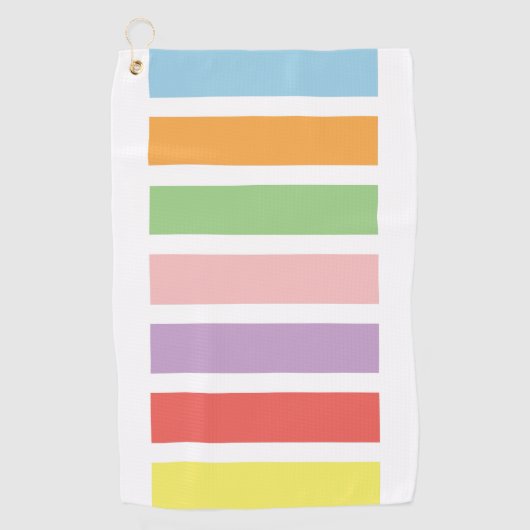 Colorful Pastel Hues Golfhanddoek (Voorkant)